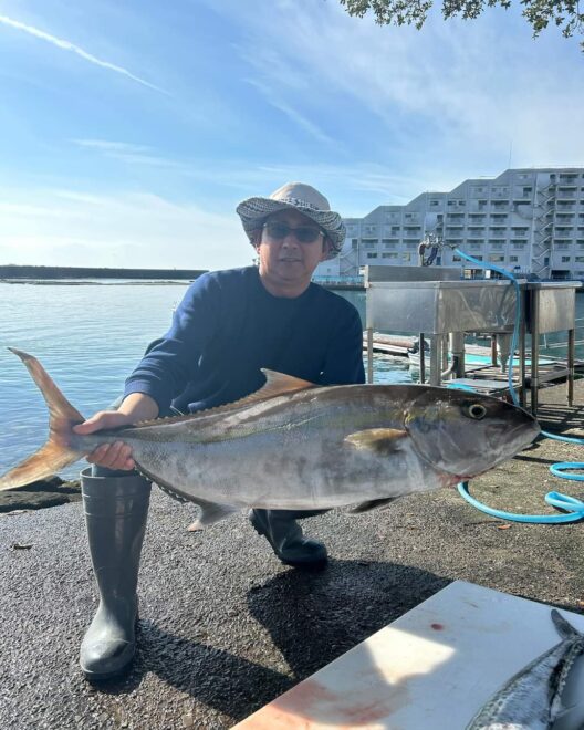 友達が釣りよった！